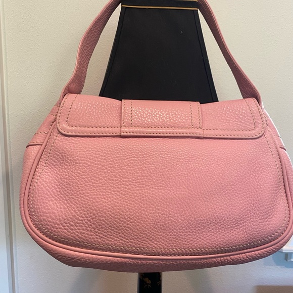 CELINE Leather PARIS MACADAM Logo plate Top Handle Shoulder Bag PREOWNED - Picture 11 of 16